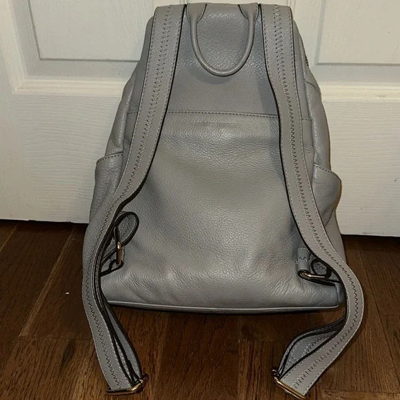 Aimee Kestenberg Gray Leather Backpack - Picture 5 of 13